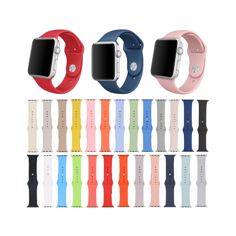 Silicone Sport Straps for Apple Watch