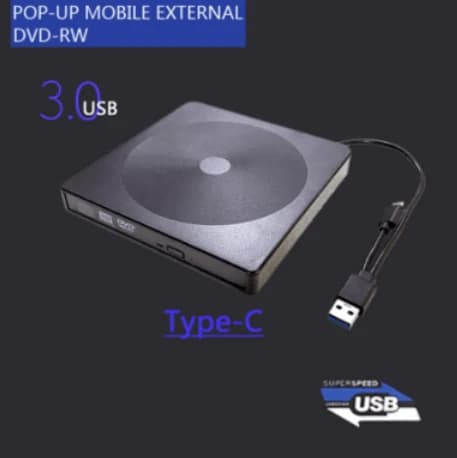 Pop-up External DVD-RW Drive
