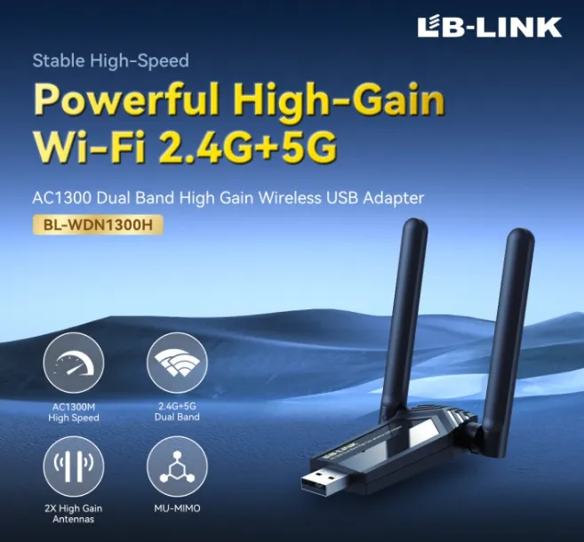 LB-Link Dual-Band USB Wi-Fi Adapter (BL-WDN1300H) 2