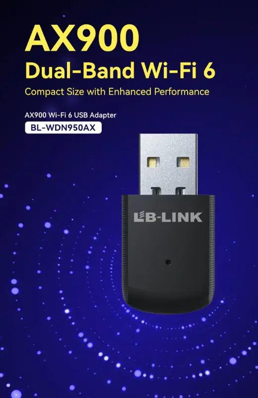 LB-Link Dual-Band USB Wi-Fi 6 Adapter (BL-WDN950AX) 2