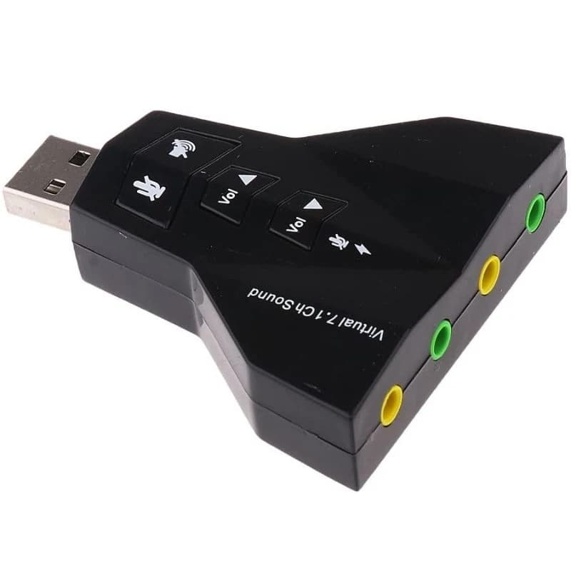 USB Audio Adapter, Virtual 7.1